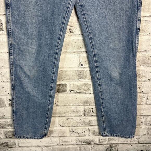 Rustler 90s Style High Rise Light Wash Denim Straight Leg Dad Jean - Picture 3 of 9